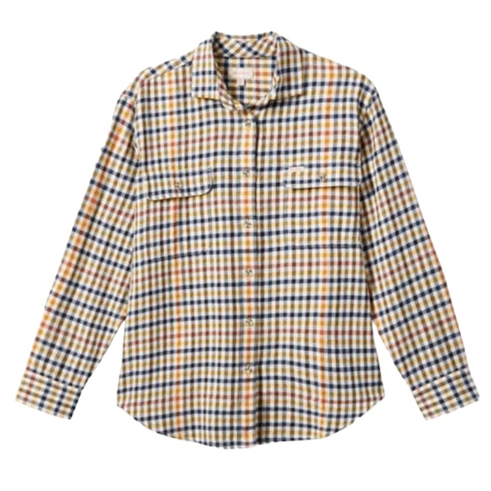 NWT Brixton Bowery Boyfriend Flannel Shirt